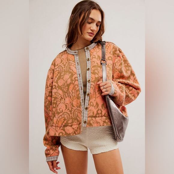 NEW Free People Drifter Sweatshirt Earth Combo - Picture 3 of 9